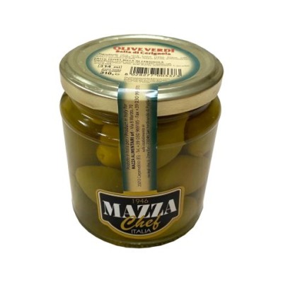 Olives green large with bone MAZZA Italy, 310 g